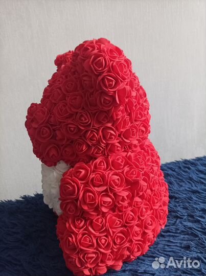 Мишка из роз 40 см
