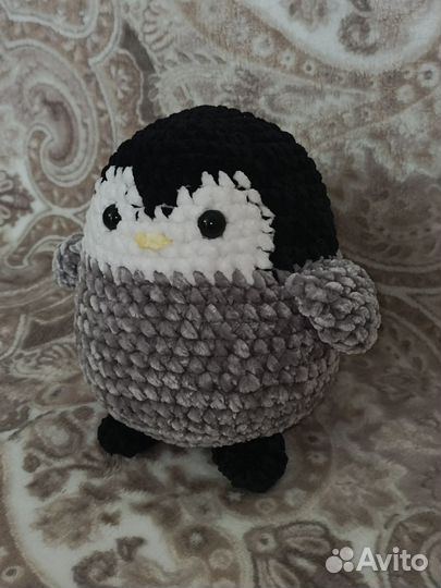 Пингвин. Вязанная игрушка ручной работы