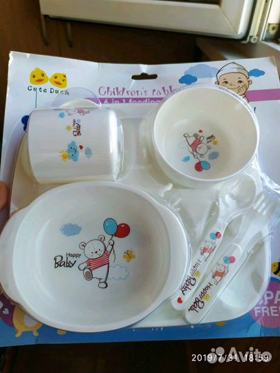 Набор детской посуды. 6 предметов