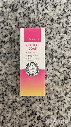 Топ с гель эффектом Limoni gel top coat