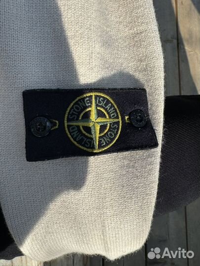 Свитер Beige stone island (Оригинал Legit)