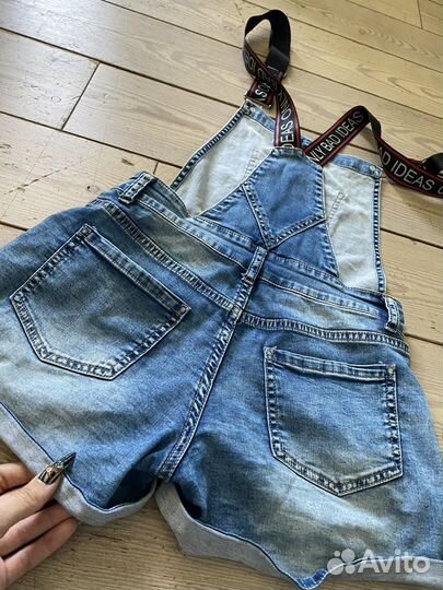 Комбинезон джинсовый (шорты)
