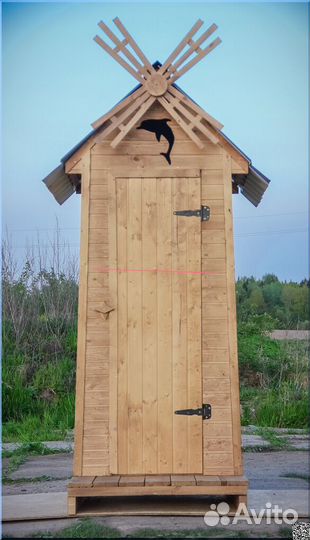 Дачный туалет деревянный BAG341