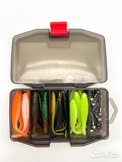 Силиконовые приманки,набор для джига,джиг головки