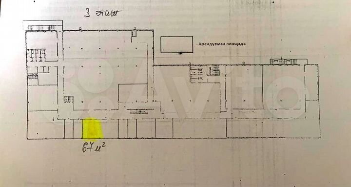 Торговая площадь в ТЦ Юбилейный, 67 м²
