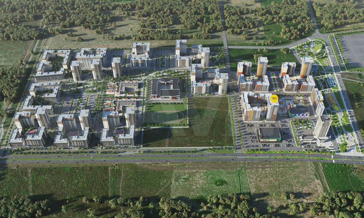 1-к. квартира, 43 м², 6/24 эт.