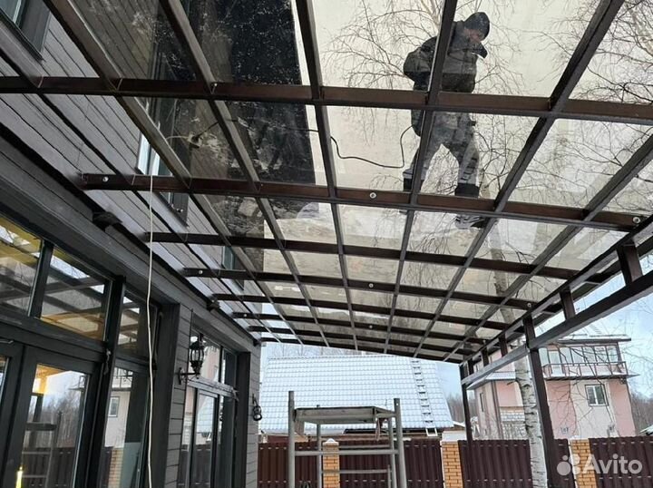 Односкатный навес