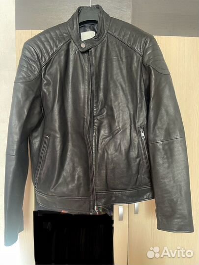 Кожаная куртка мужская Mango man XL