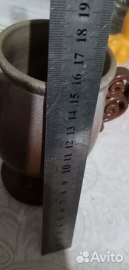 Вазочка глиняная