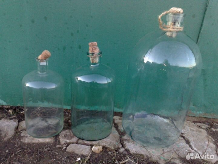 Бутыли старинные для браги,самогона
