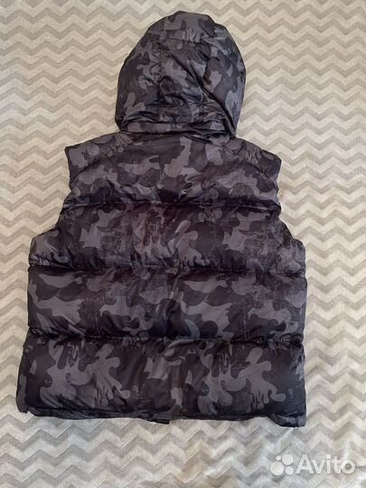 Жилетка yumms camo puffer vest in black