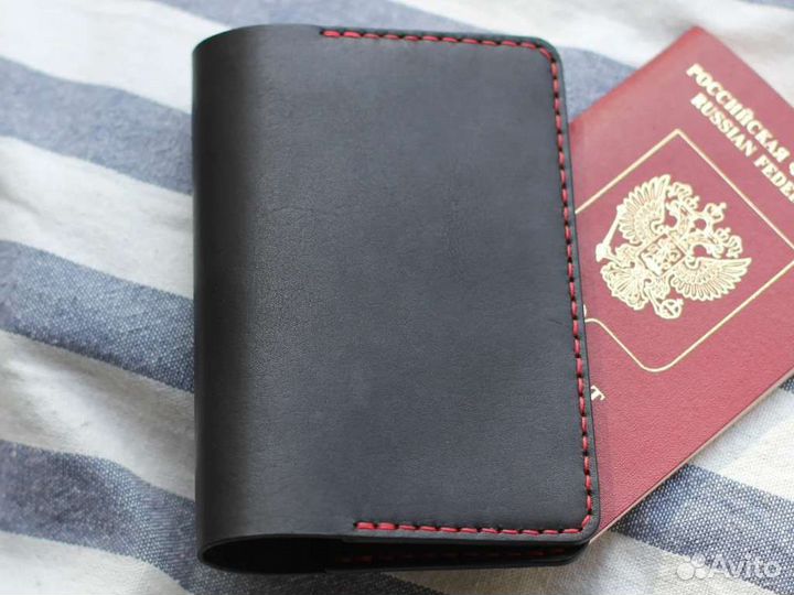 Обложка на паспорт кожаная