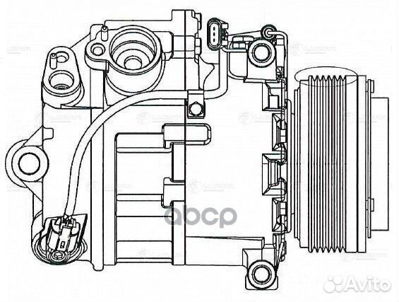 Компрессор кондиц. для а/м BMW X5 (E70) (06) 3.0i