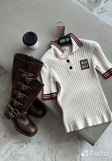 Поло женское miu miu