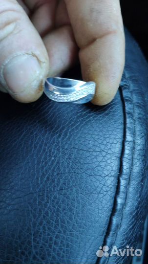 Кольцо женское серебряное