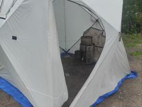 Мобильная баня палатка с печью