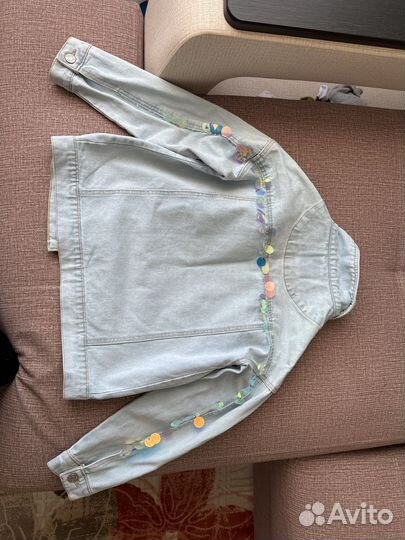 Джинсовка на девочку 140