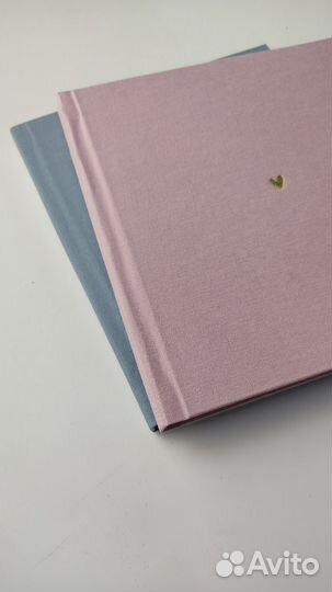 Блокнот в коже и ткани 18х21см