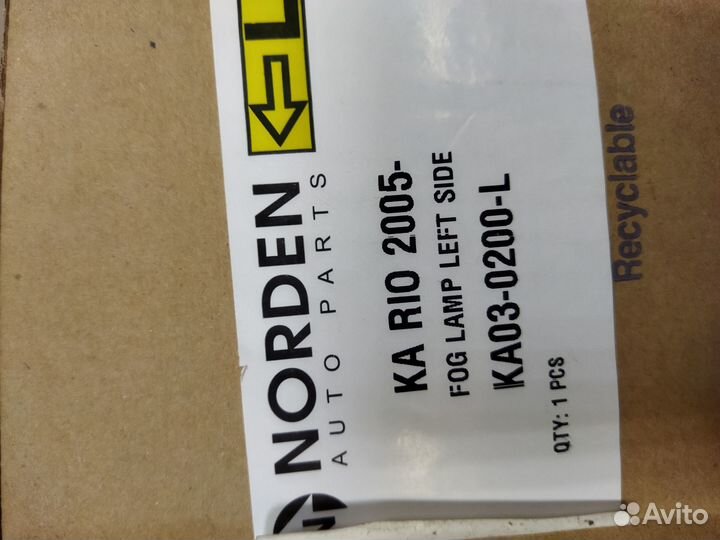 Противотуманные фары kia rio 2005