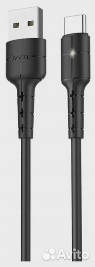 USB кабель hoco X30 Star Type-C, LED, 1.2м