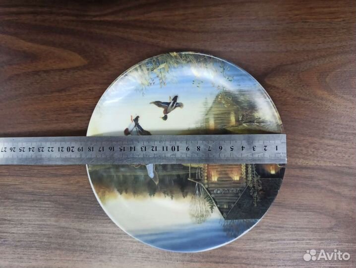 Фарфоровая Тарелка Клеймо Европейский Антиквариат