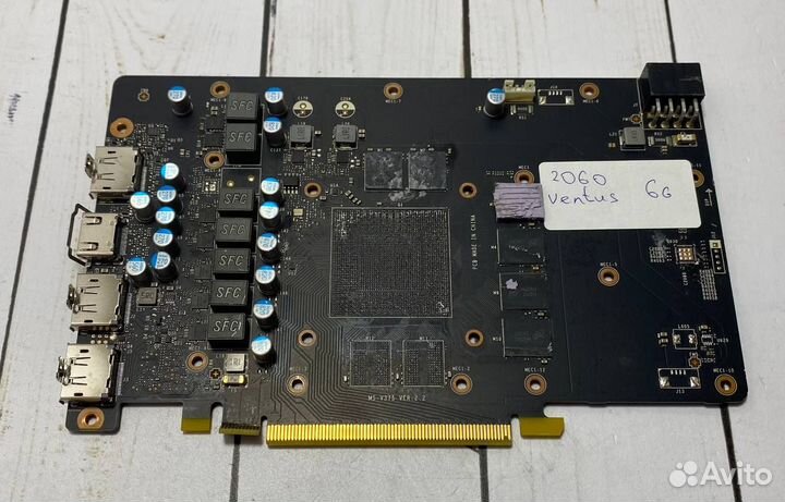 Видеокарта MSI без охл RTX 2060-2070-2080\ti