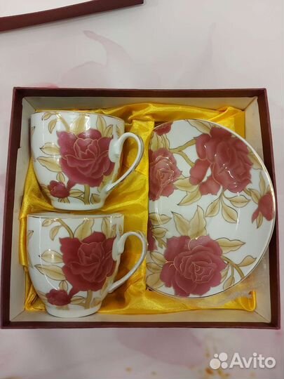 Вазочка богемское стекло, менажница двухярусная