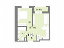 1-к. квартира, 37,4 м², 3/26 эт.