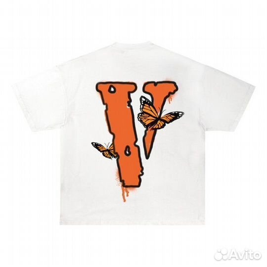 Футболка Vlone x Juice wrld Butterfly Tee 'White