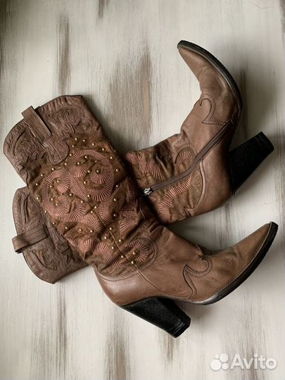 Сапоги казаки женские