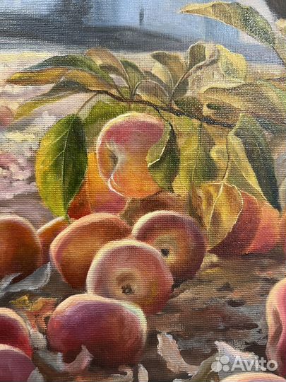 Картина маслом на холсте пейзаж натюрморт