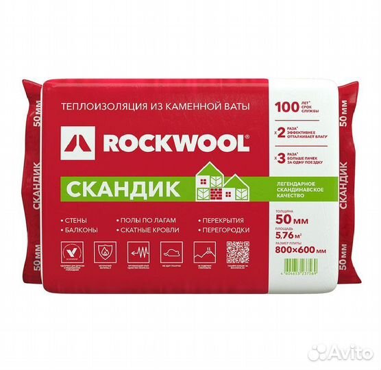Утеплитель Роквул скандик