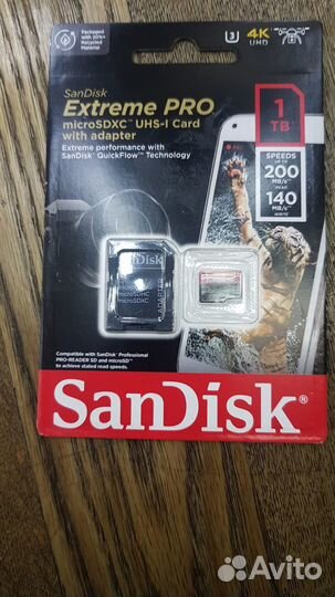 Sandisk Extreme Pro microsdxc 1TB 4K Action Камера