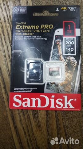 Sandisk Extreme Pro microsdxc 1TB 4K Action Камера