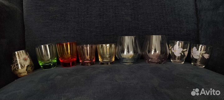 Цветное молочное стекло/керамика винтаж остатки