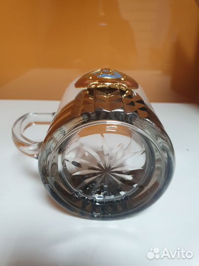 Кружка чайная с позолотой 