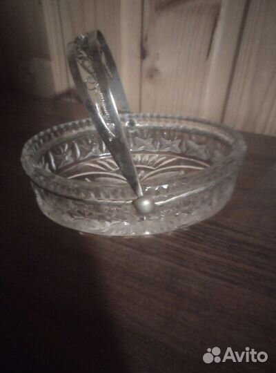 Конфетница хрусталь СССР