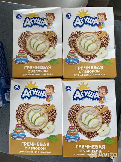 Каша гречневая безмолочная с яблоком Агуша