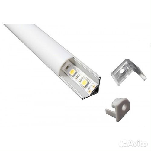 Светодиодный профиль, угловой, комплект 2 метра