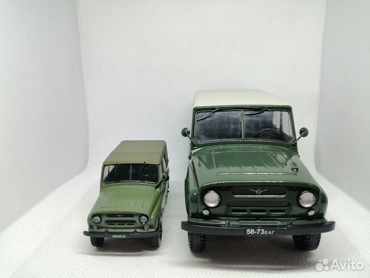 Модель уаз-469Б в масштабе 1:24