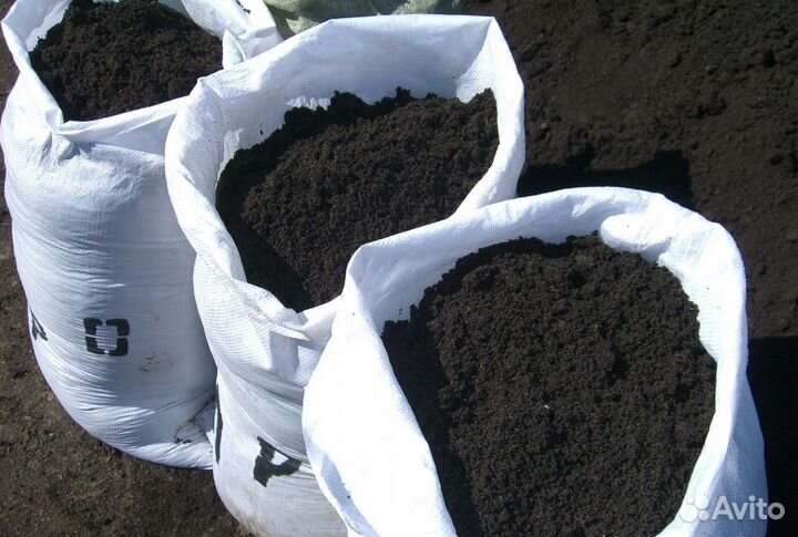 Плодородный грунт в мешках