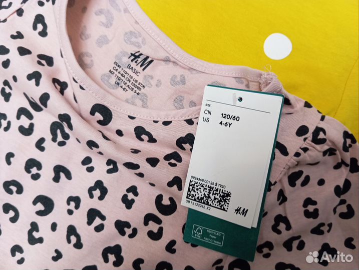 Платья для девочки hm новые комплектом 3шт