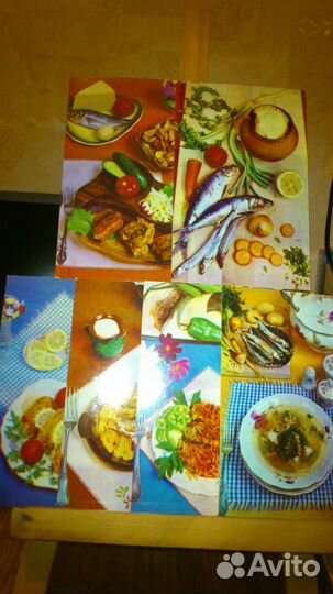 3 комплекта открыток о рыбной кухне