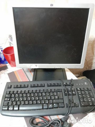 Монитор для компьютера Compag HP LE 1711 + клава