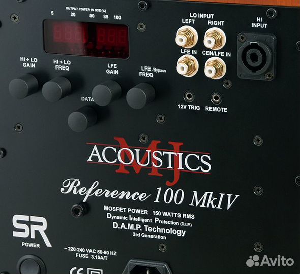 Сабвуфер MJ Acoustics Ref. 100 MK4 SR Walnut