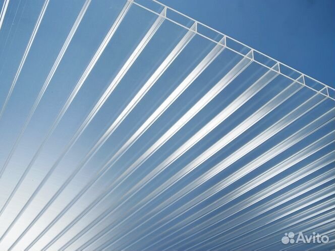 Поликарбонат сотовый 4 мм Прозрачный greenhouse