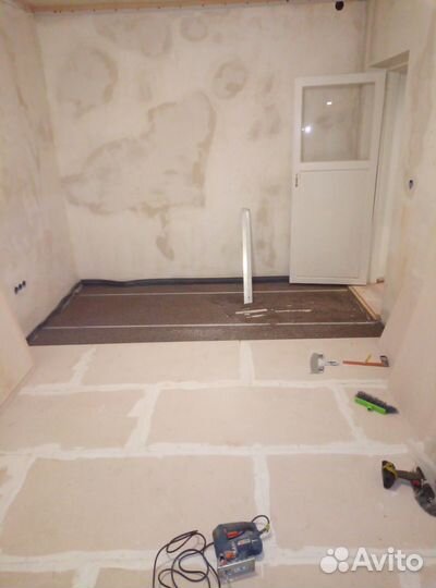 Сухая стяжка пола. Knauf супер пол