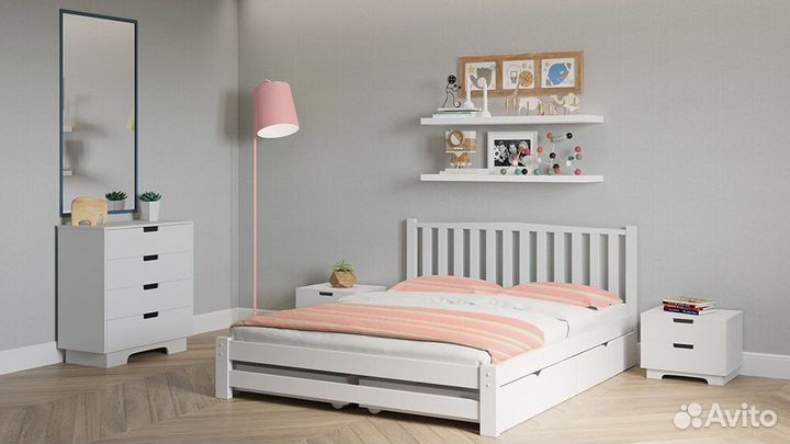 Кровать берёза 2-спальная 