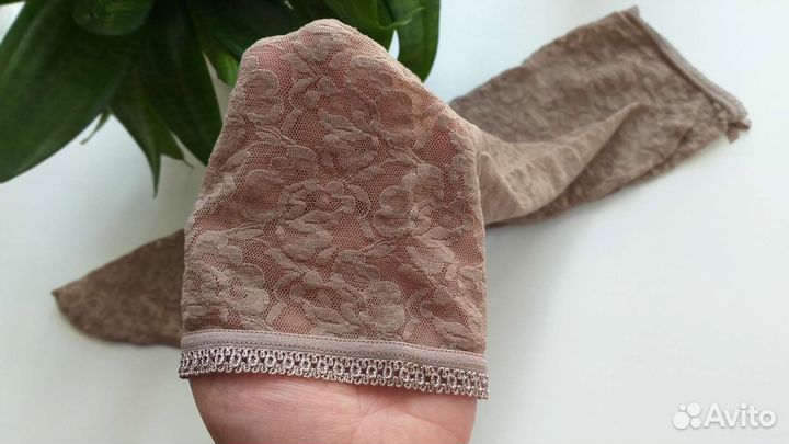 Гольфы ажурные бежевые Calzedonia