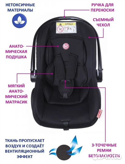 Автолюлька переноска Babycare Lora 0+